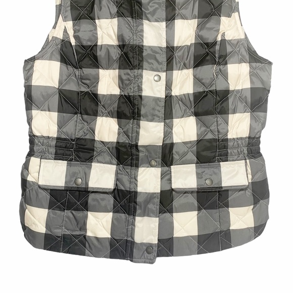 🎄3/$15 Talbots Plaid Down Filled Zipper Snap Vest SP - Picture 3 of 7
